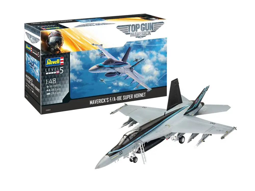 Top Gun: Maverick Modellbausatz 1/48 Maverick´s F/A-18E Super Hornet 38 cm Produktfoto
