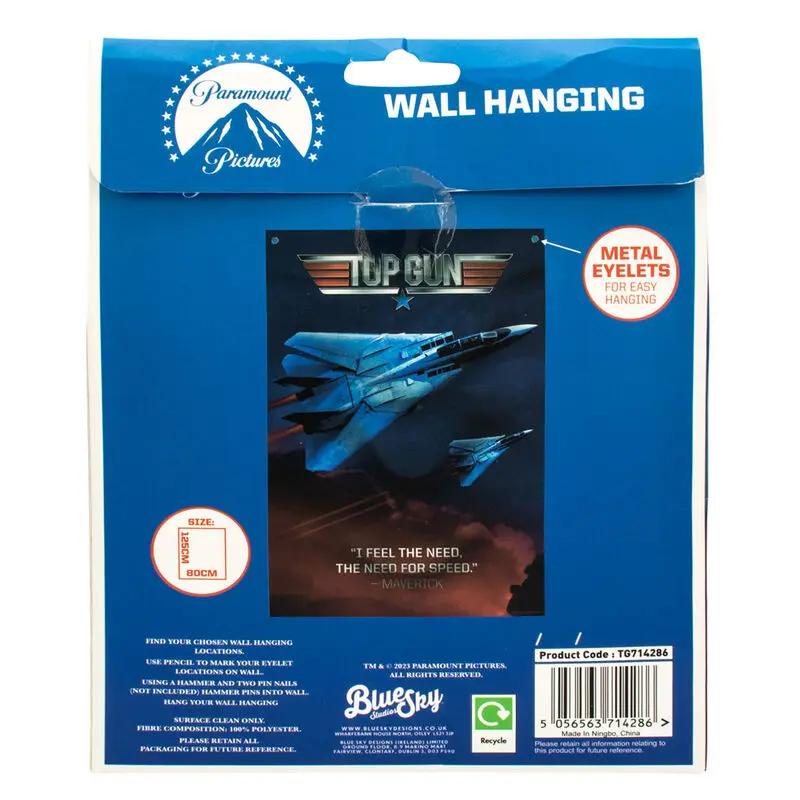 Top Gun Stoff Plakat Produktfoto