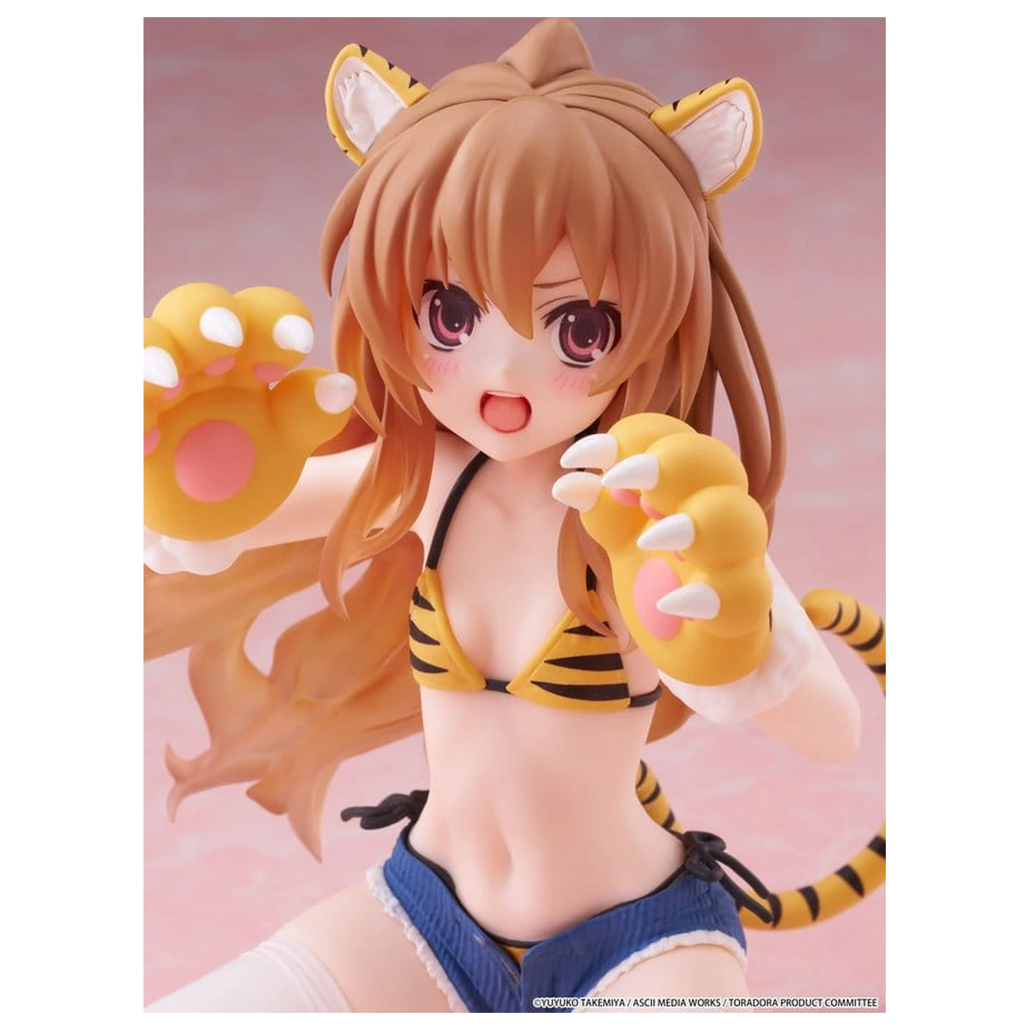 Toradora! Desktop Cute PVC Figur Taiga Aisaka (Tiger Costume Swimwear Ver.) 13 cm Produktfoto