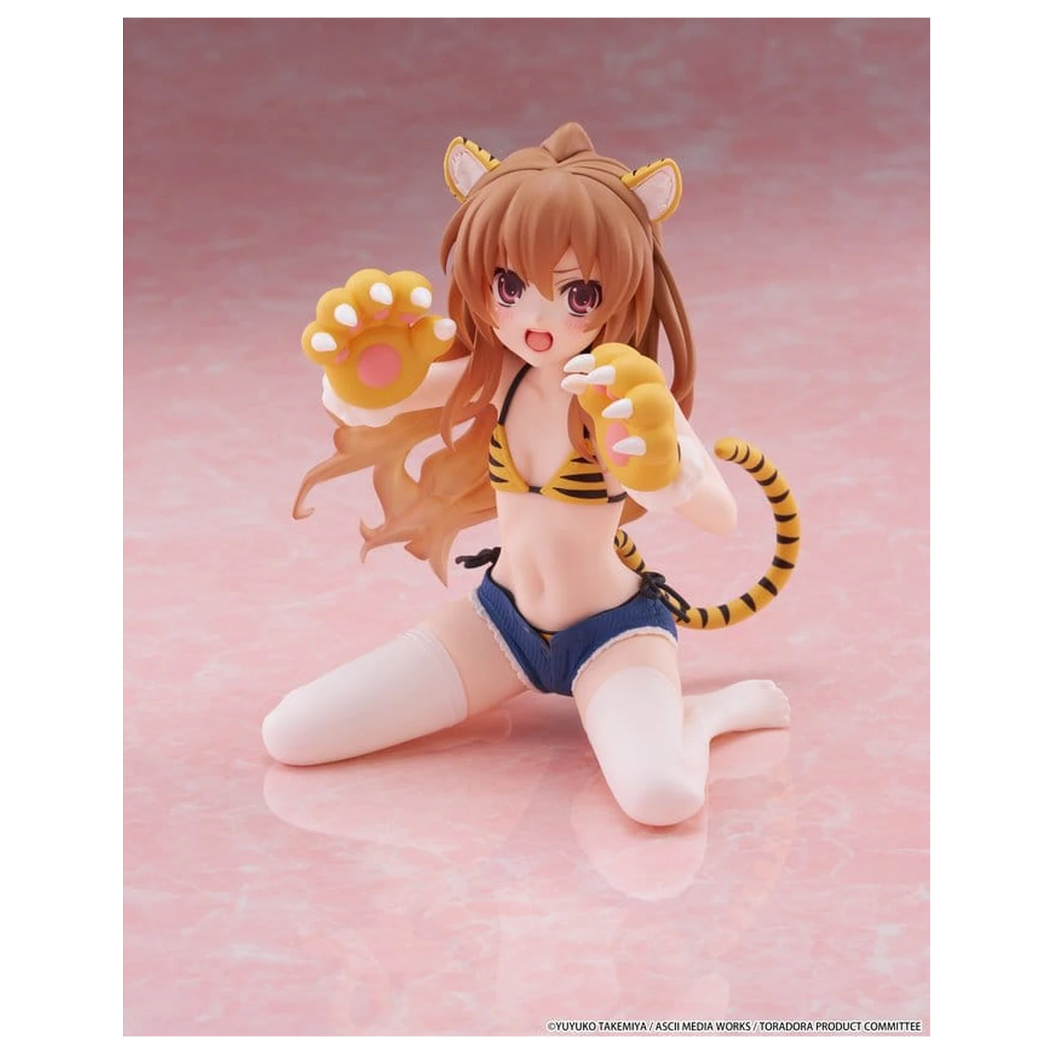 Toradora! Desktop Cute PVC Figur Taiga Aisaka (Tiger Costume Swimwear Ver.) 13 cm Produktfoto