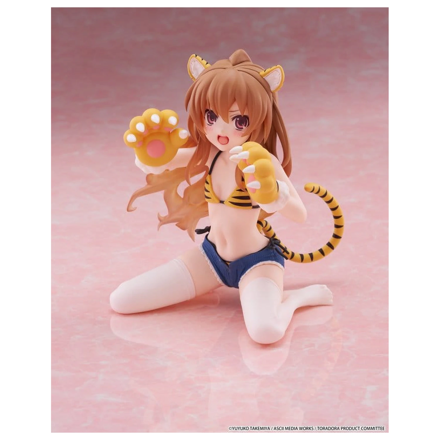 Toradora! Desktop Cute PVC Figur Taiga Aisaka (Tiger Costume Swimwear Ver.) 13 cm Produktfoto