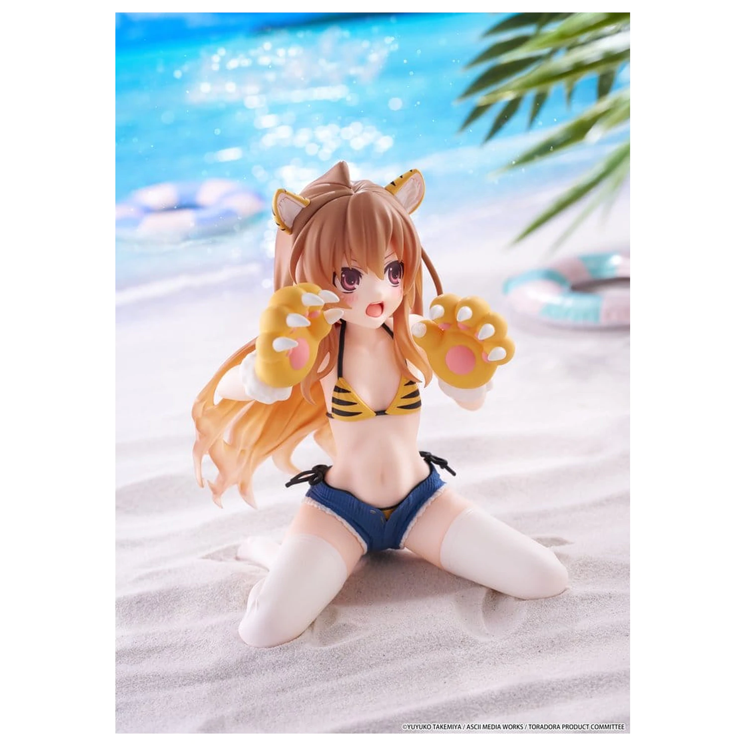 Toradora! Desktop Cute PVC Figur Taiga Aisaka (Tiger Costume Swimwear Ver.) 13 cm Produktfoto