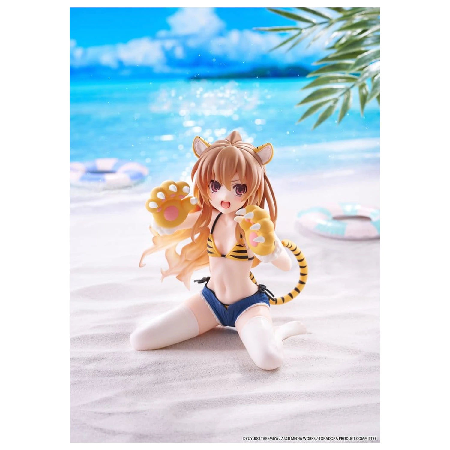 Toradora! Desktop Cute PVC Figur Taiga Aisaka (Tiger Costume Swimwear Ver.) 13 cm Produktfoto