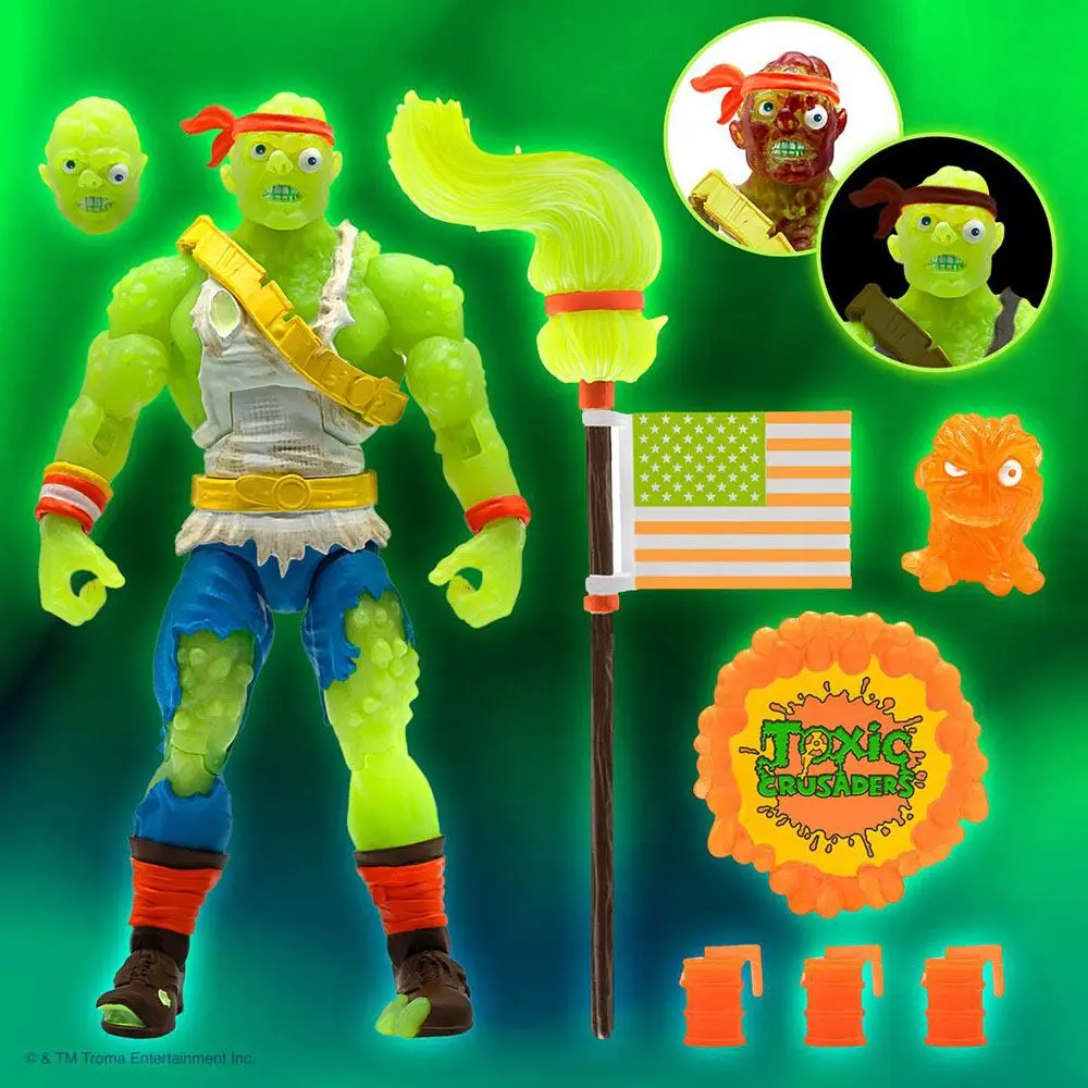 Toxic Crusaders Ultimates Actionfigur Radioactive Red Rage 18 cm Produktfoto
