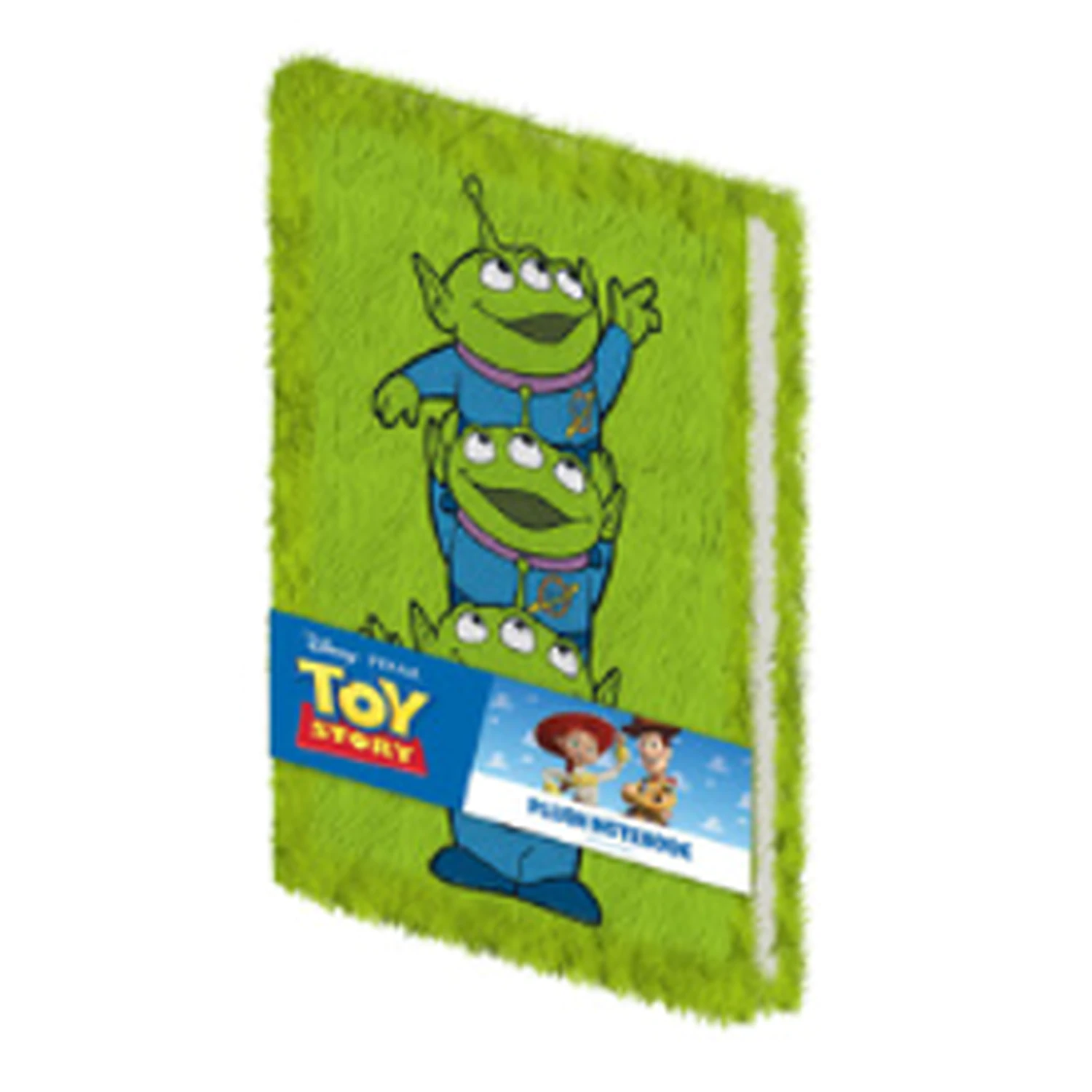Toy Story Alien A5 flauschiges Notizbuch Produktfoto