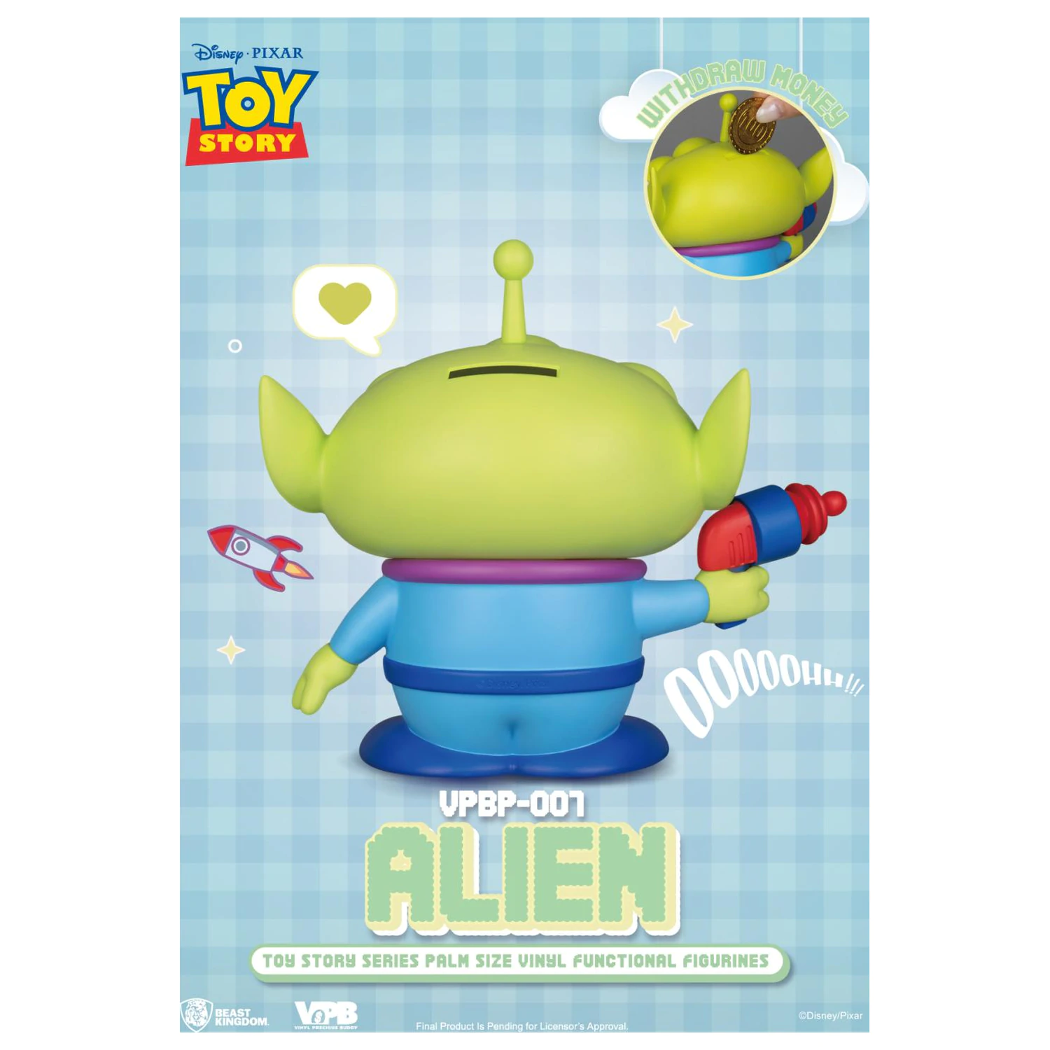 Toy Story Alien Sparbüchse Vinyl Figur 12cm Produktfoto