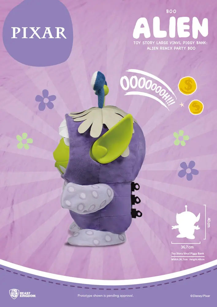 Toy Story Piggy Vinyl Spardose Alien Remix Party Boo 40 cm Produktfoto