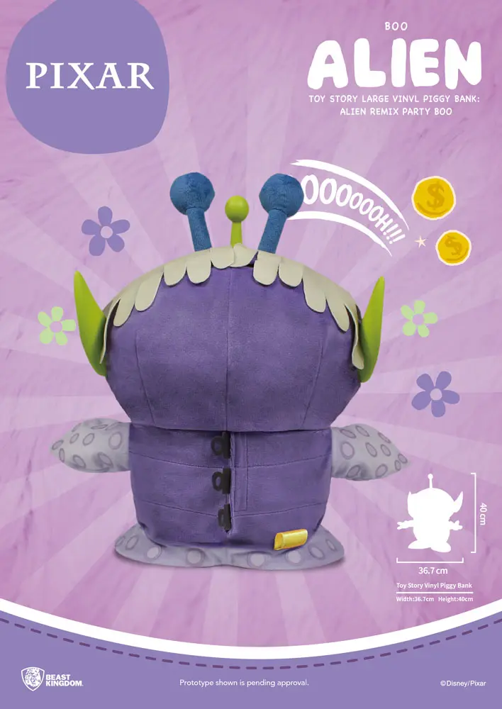 Toy Story Piggy Vinyl Spardose Alien Remix Party Boo 40 cm Produktfoto