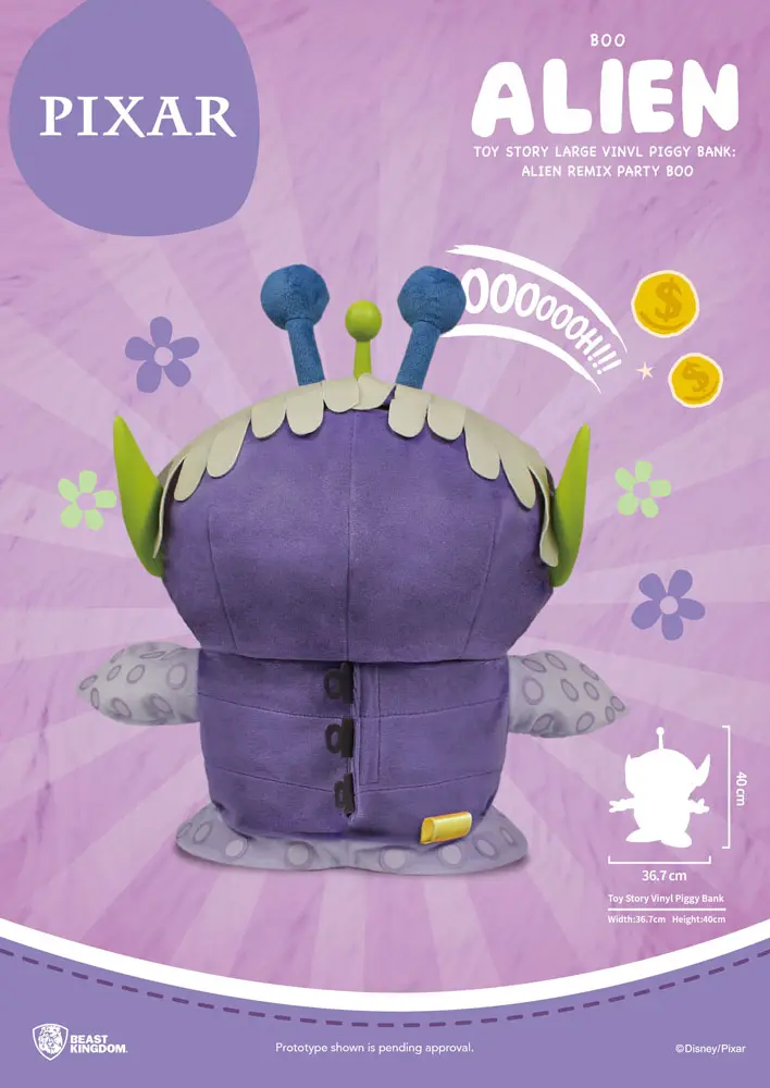 Toy Story Piggy Vinyl Spardose Alien Remix Party Boo 40 cm Produktfoto