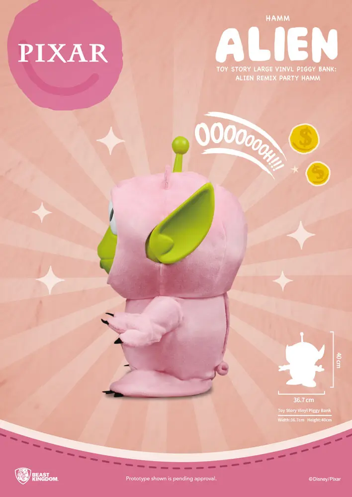 Toy Story Piggy Vinyl Spardose Alien Remix Party Hamm 40 cm Produktfoto