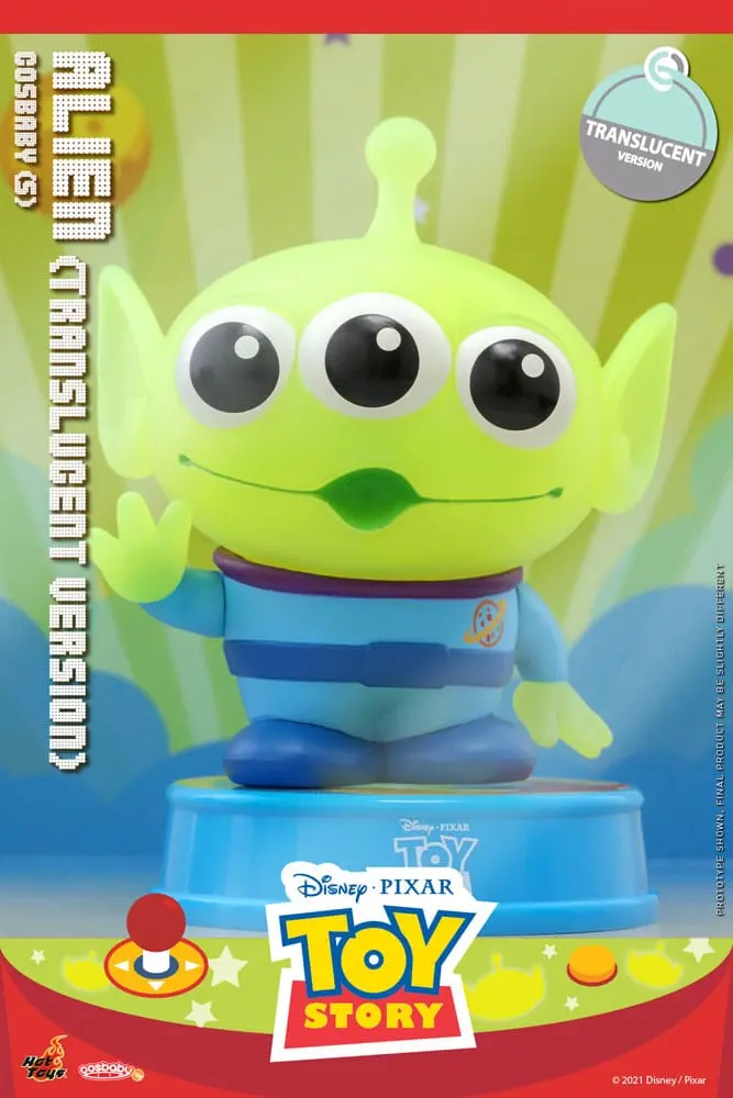 Toy Story Cosbaby (S) Minifigur Alien (Translucent Version) 10 cm Produktfoto