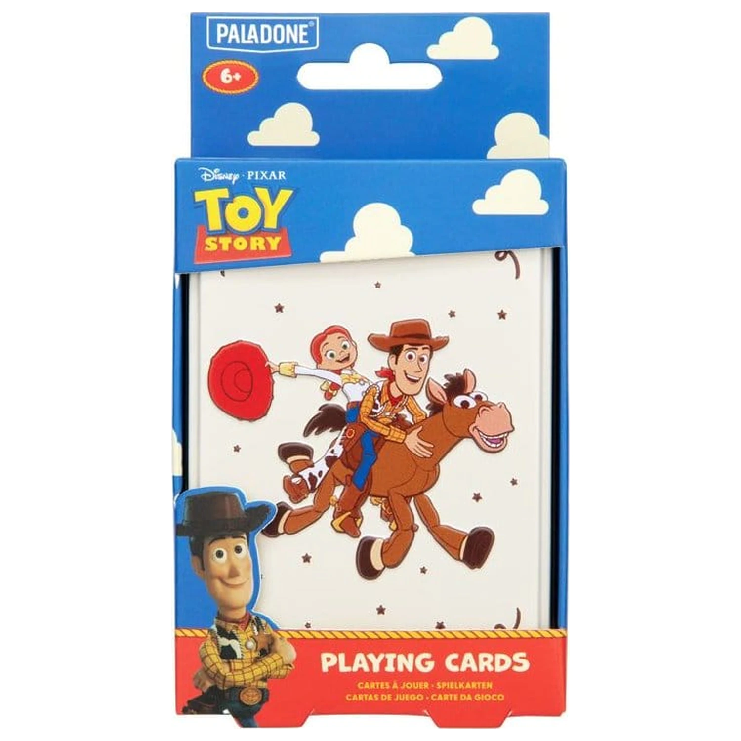 Toy Story Spielkarten Cowboy in einer Dose Produktfoto