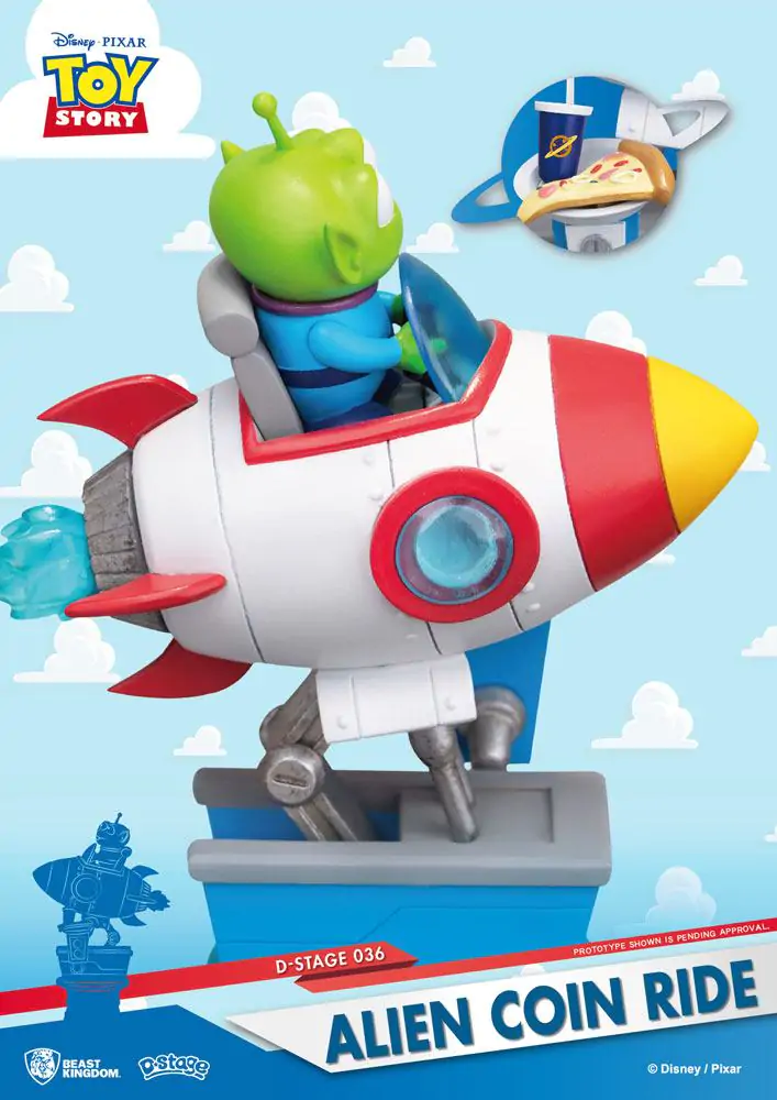 Toy Story D-Stage PVC Diorama Alien Coin Ride 15 cm Produktfoto