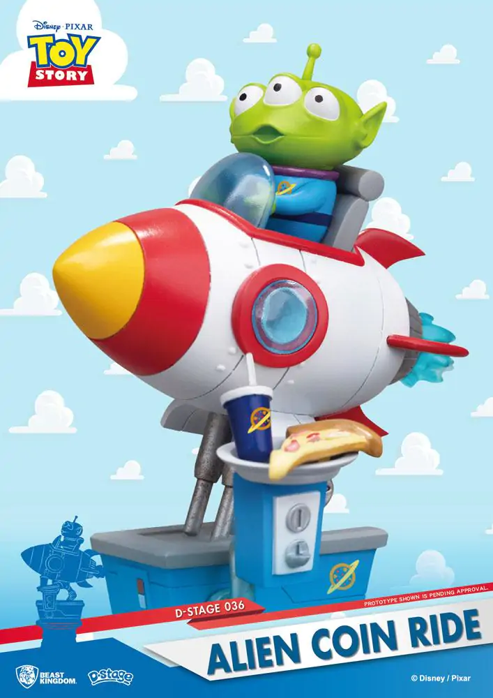 Toy Story D-Stage PVC Diorama Alien Coin Ride 15 cm Produktfoto