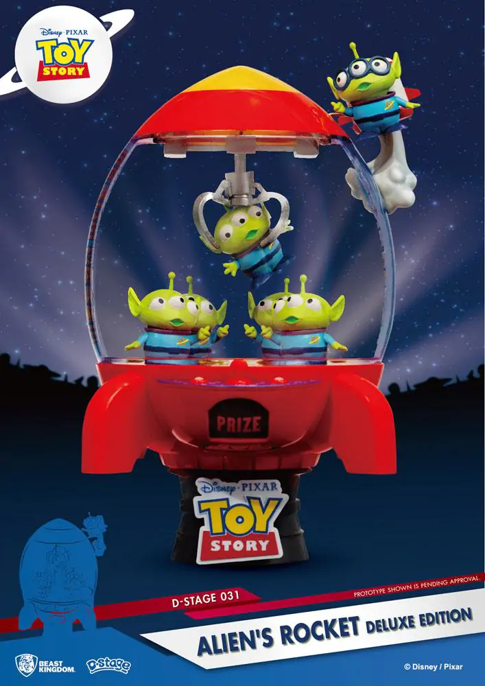 Toy Story D-Stage PVC Diorama Alien&#039;s Rocket Deluxe Edition 15 cm Produktfoto