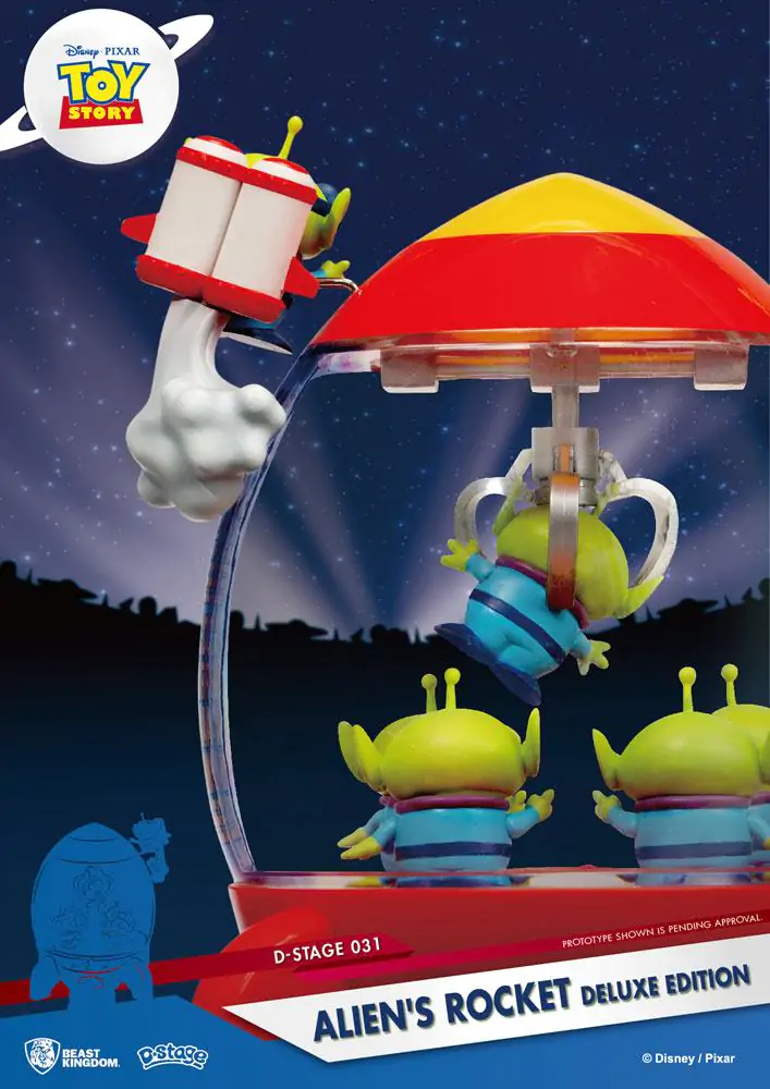 Toy Story D-Stage PVC Diorama Alien&#039;s Rocket Deluxe Edition 15 cm Produktfoto