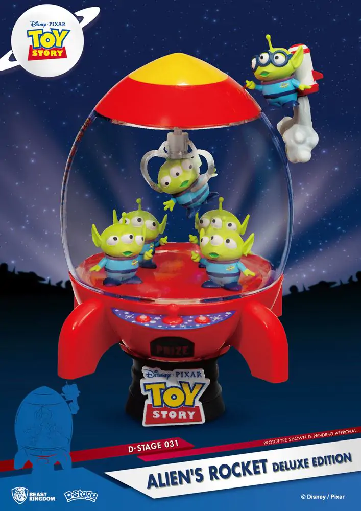 Toy Story D-Stage PVC Diorama Alien&#039;s Rocket Deluxe Edition 15 cm Produktfoto
