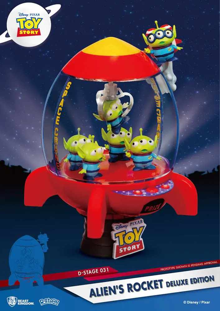 Toy Story D-Stage PVC Diorama Alien&#039;s Rocket Deluxe Edition 15 cm Produktfoto