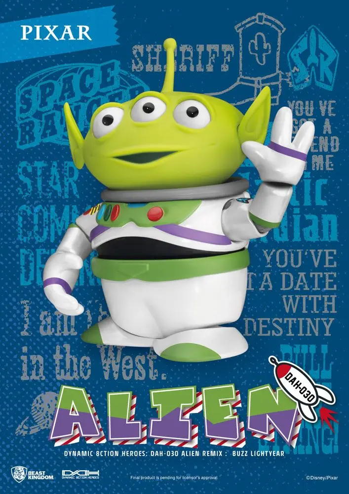 Toy Story Dynamic 8ction Heroes Actionfigur Alien Remix Buzz Lightyear 16 cm Produktfoto
