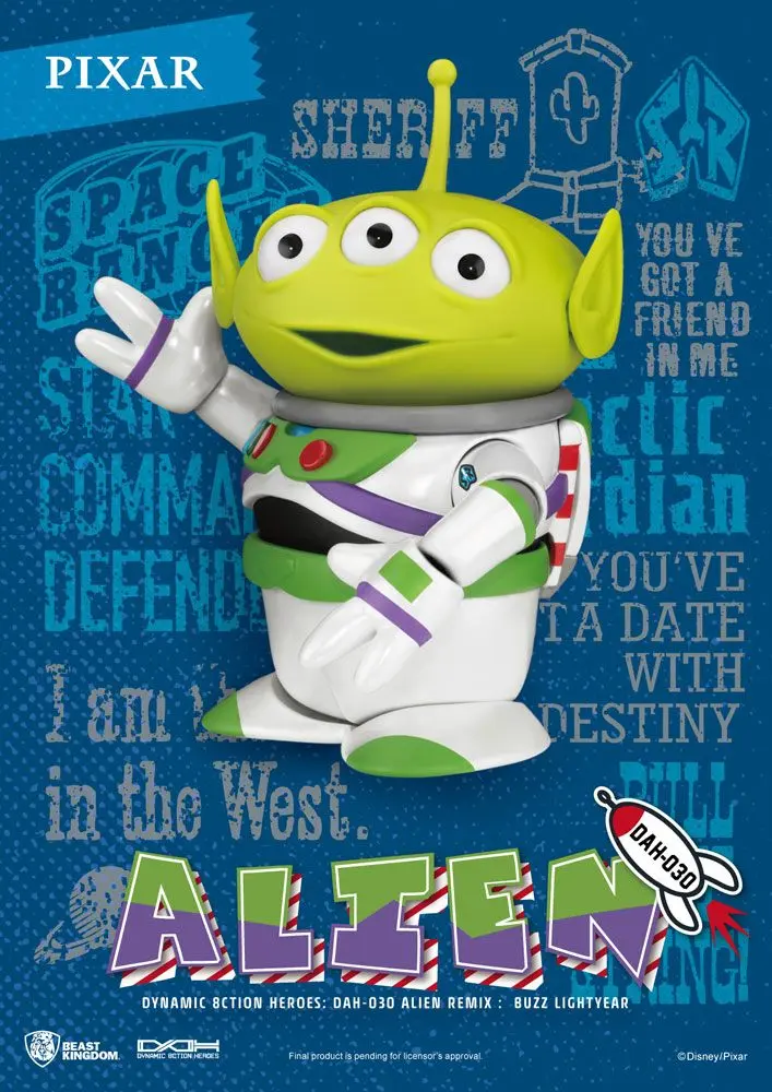 Toy Story Dynamic 8ction Heroes Actionfigur Alien Remix Buzz Lightyear 16 cm Produktfoto