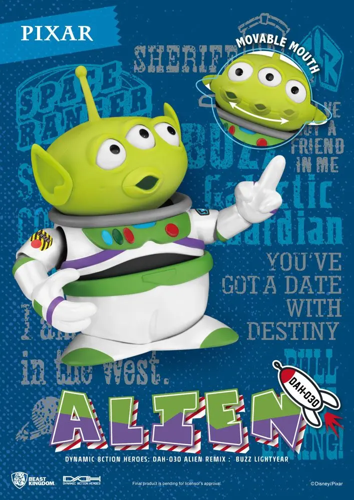 Toy Story Dynamic 8ction Heroes Actionfigur Alien Remix Buzz Lightyear 16 cm Produktfoto