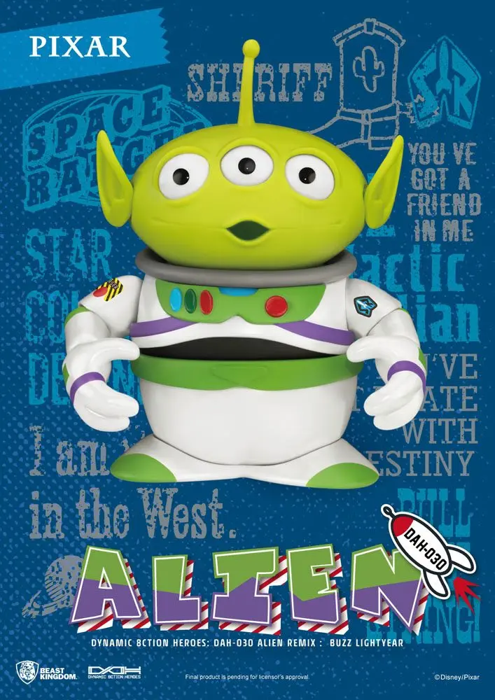 Toy Story Dynamic 8ction Heroes Actionfigur Alien Remix Buzz Lightyear 16 cm Produktfoto
