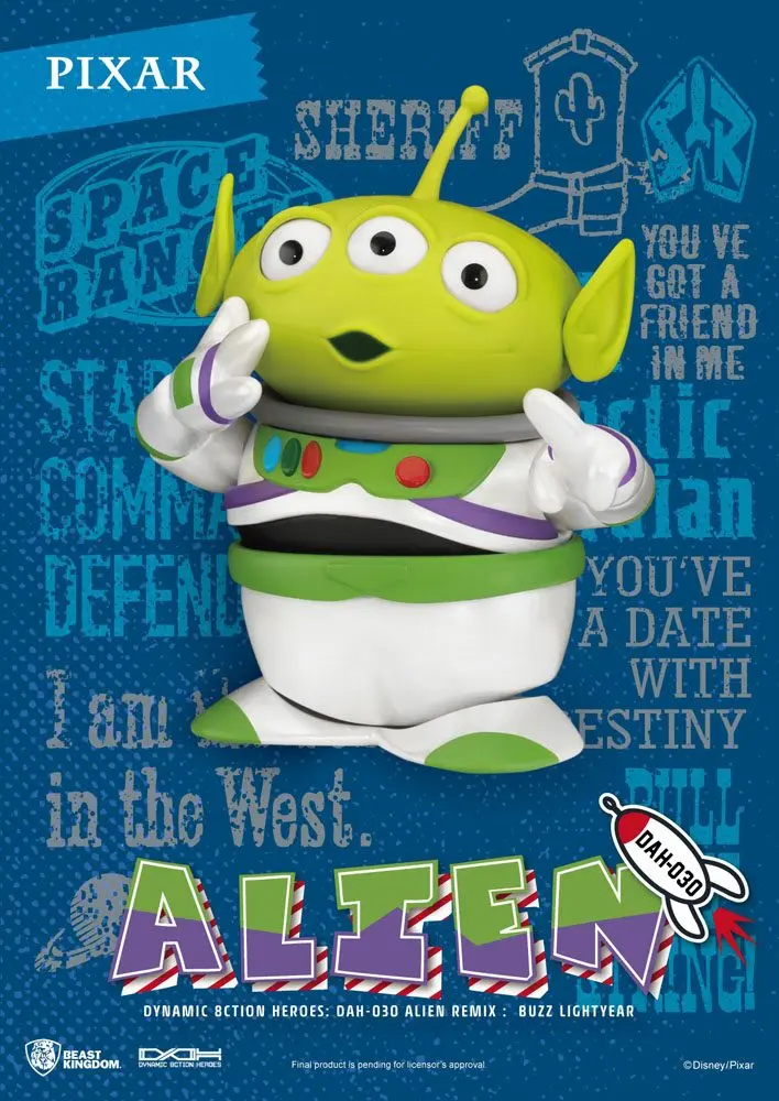 Toy Story Dynamic 8ction Heroes Actionfigur Alien Remix Buzz Lightyear 16 cm Produktfoto