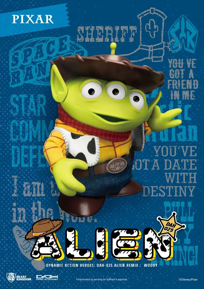 Toy Story Dynamic 8ction Heroes Actionfigur Alien Remix Woody 16 cm Produktfoto