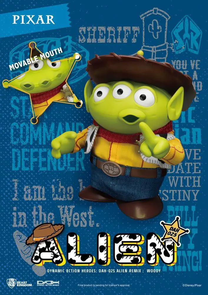Toy Story Dynamic 8ction Heroes Actionfigur Alien Remix Woody 16 cm Produktfoto
