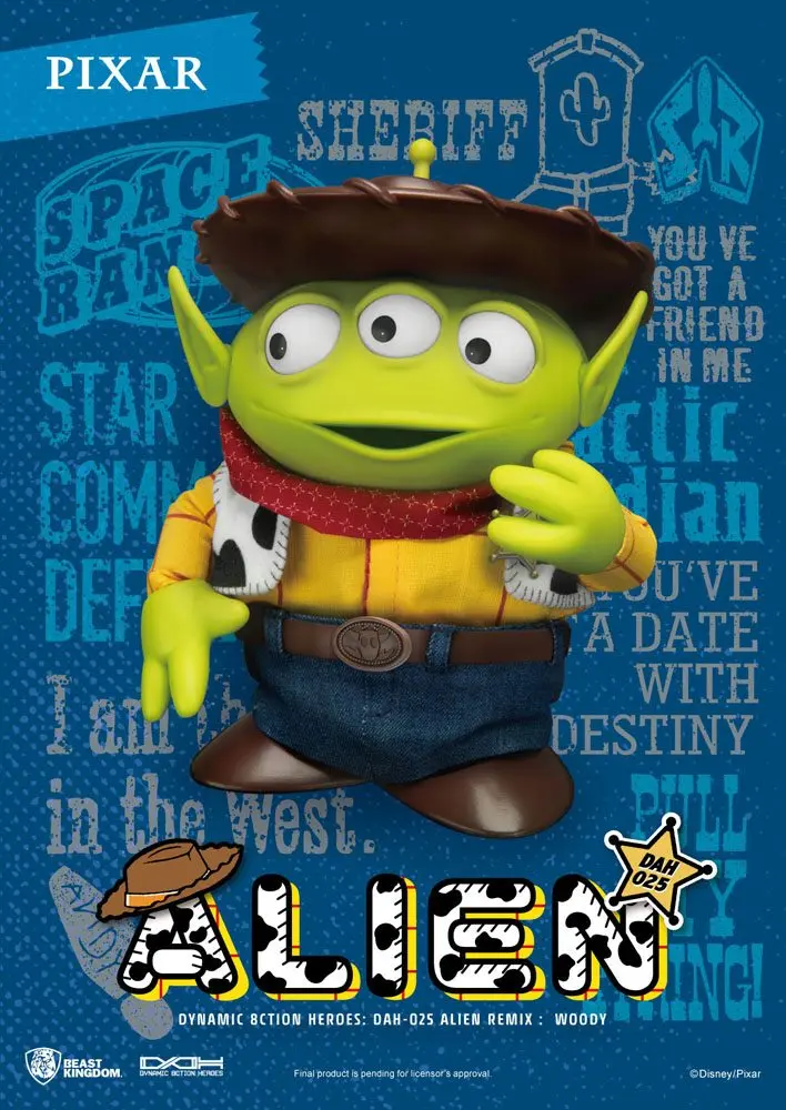 Toy Story Dynamic 8ction Heroes Actionfigur Alien Remix Woody 16 cm Produktfoto