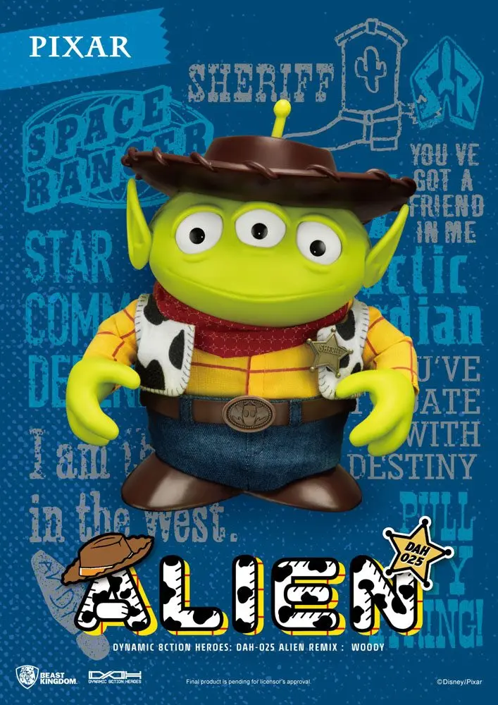 Toy Story Dynamic 8ction Heroes Actionfigur Alien Remix Woody 16 cm Produktfoto
