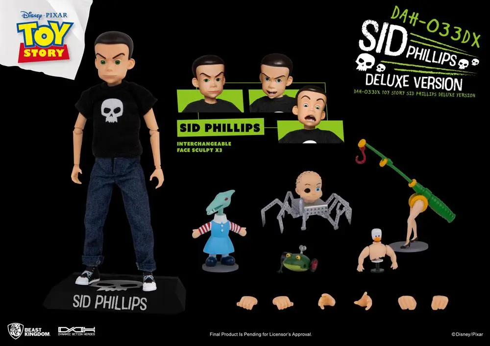 Toy Story Dynamic 8ction Heroes Actionfigur Sid Phillips Deluxe Version 14 cm Produktfoto