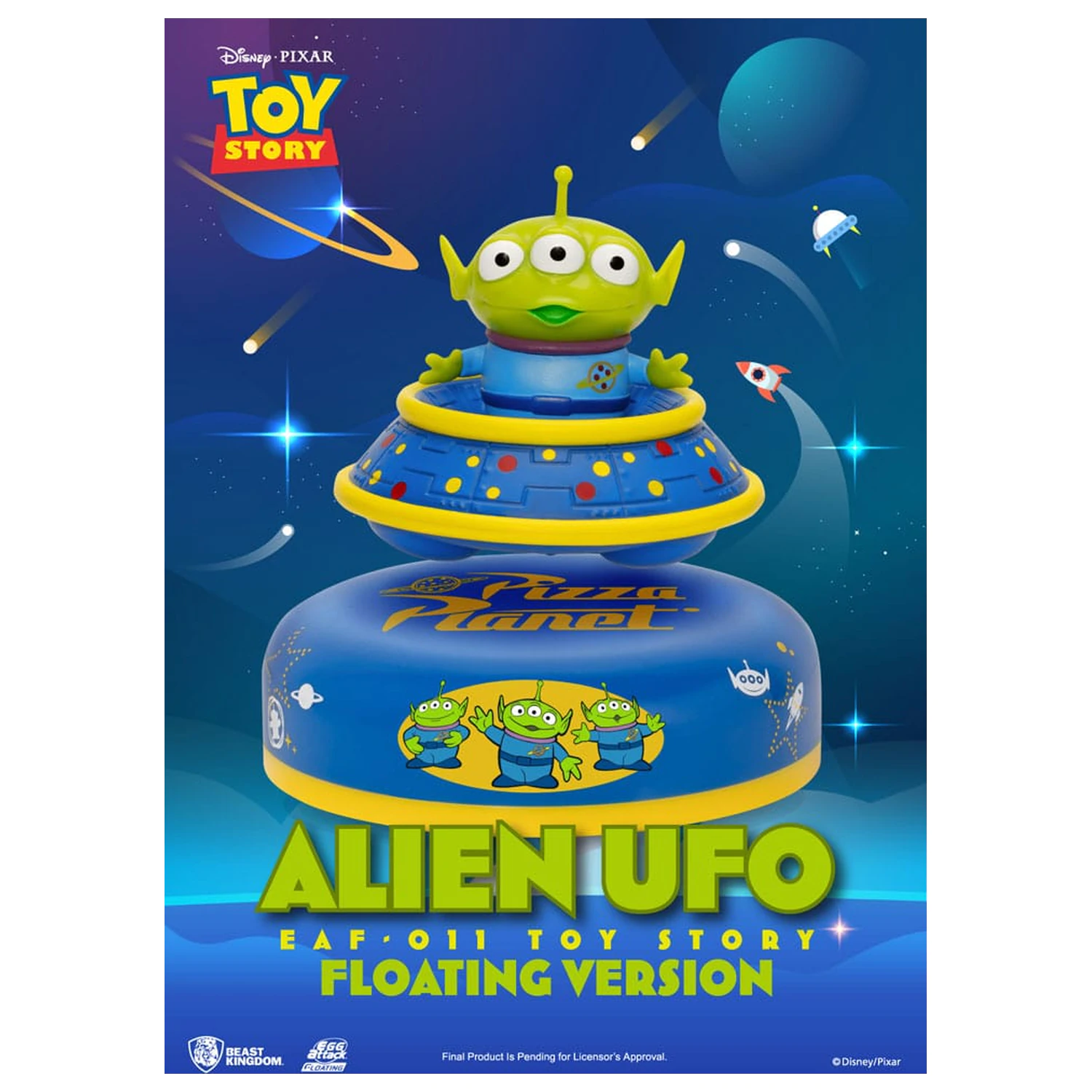 Toy Story Egg Attack schwebendes Modell Alien UFO 6 cm Produktfoto