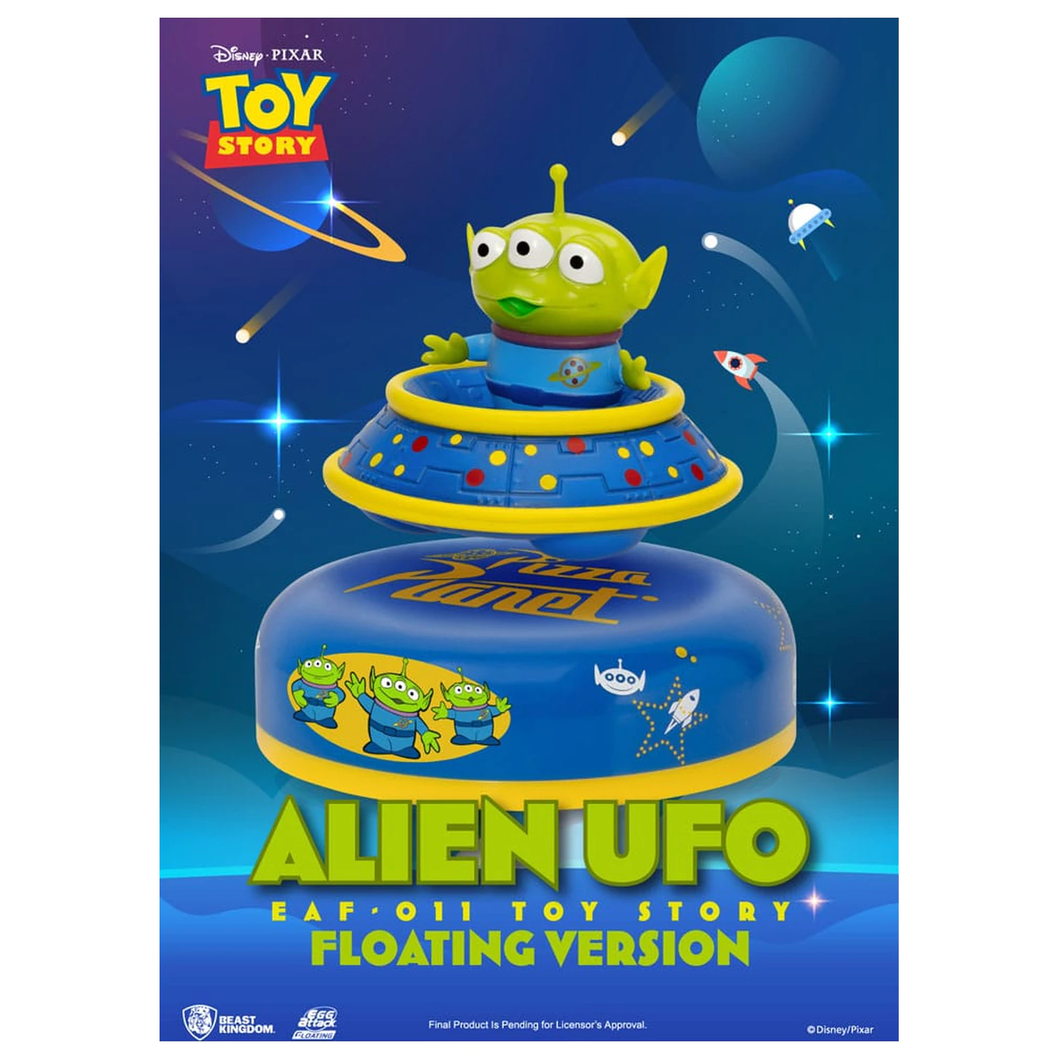Toy Story Egg Attack schwebendes Modell Alien UFO 6 cm Produktfoto