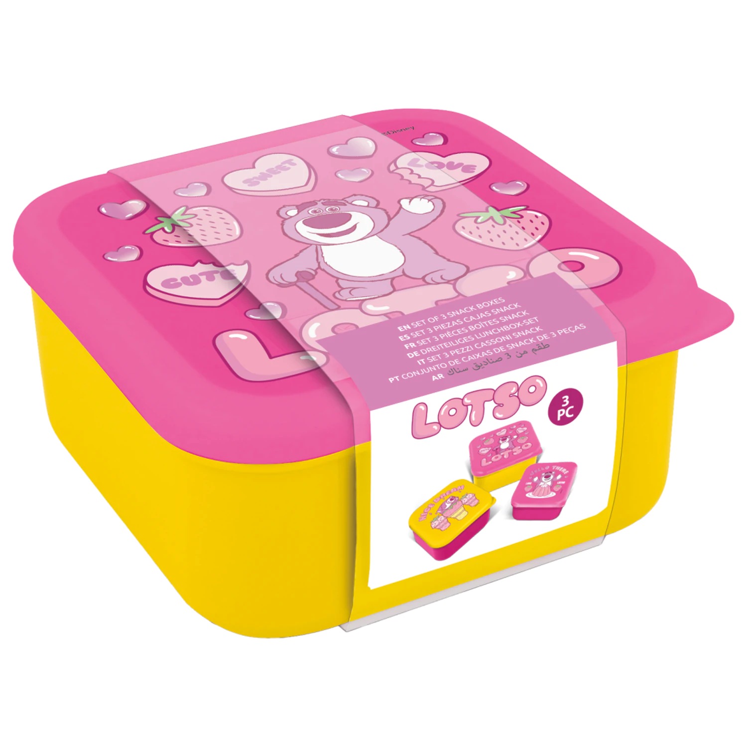 Toy Story Lotso Snack Boxen 3 Stk. Produktfoto