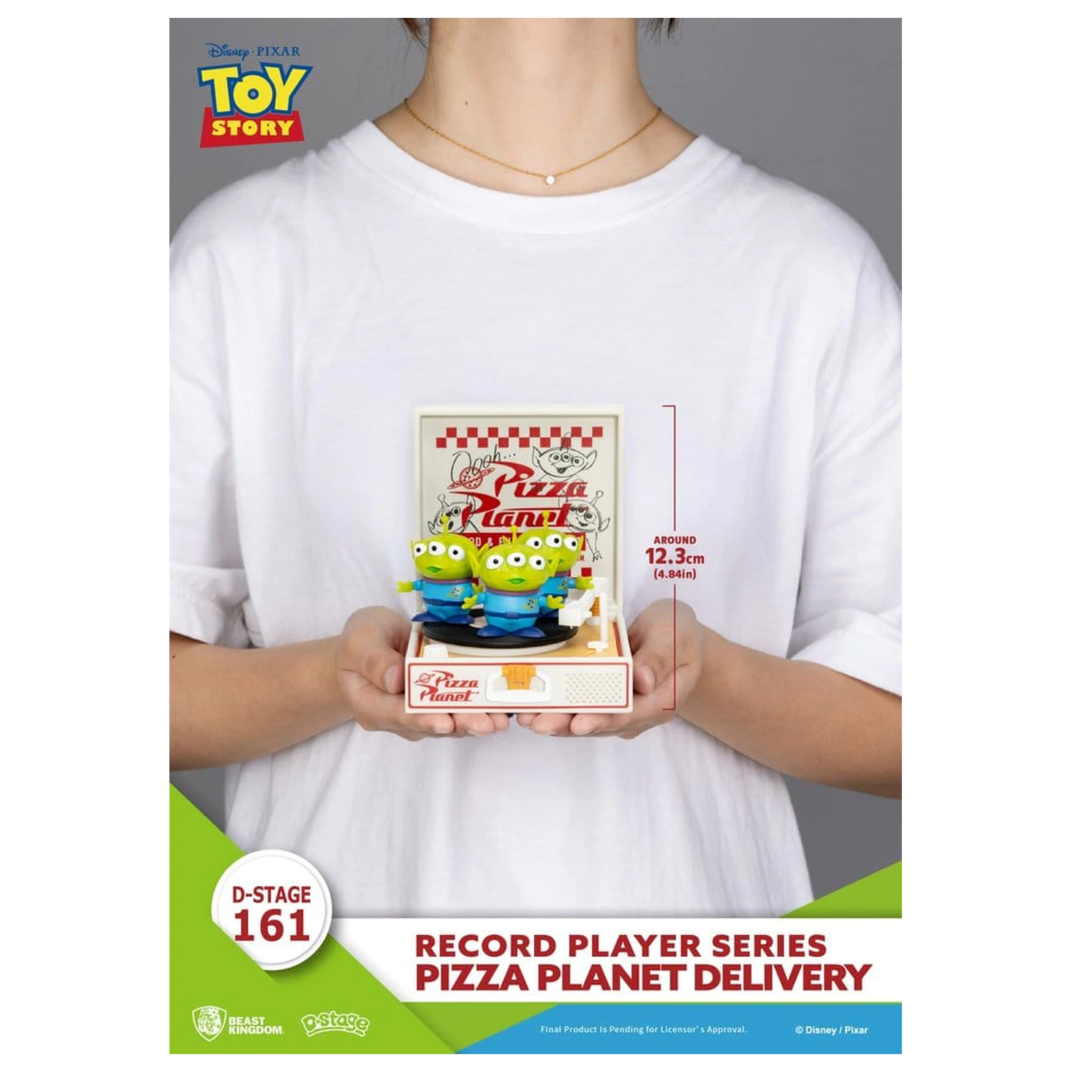 Toy Story Plattenspieler Serie PVC Figur Pizza Planet Lieferung 12 cm Produktfoto