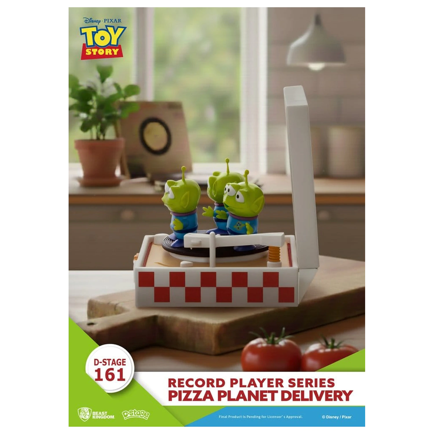 Toy Story Plattenspieler Serie PVC Figur Pizza Planet Lieferung 12 cm Produktfoto