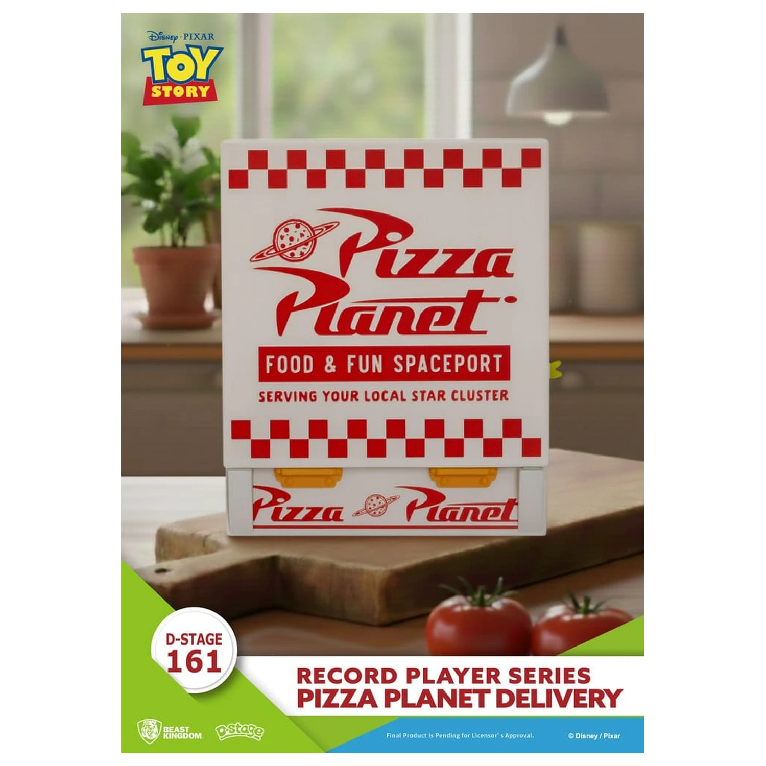 Toy Story Plattenspieler Serie PVC Figur Pizza Planet Lieferung 12 cm Produktfoto