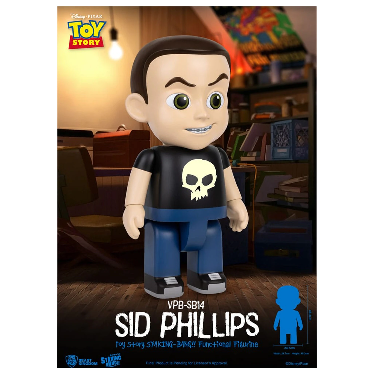 Toy Story Piggy Vinyl Sparschwein Sid Phillips 48 cm Produktfoto