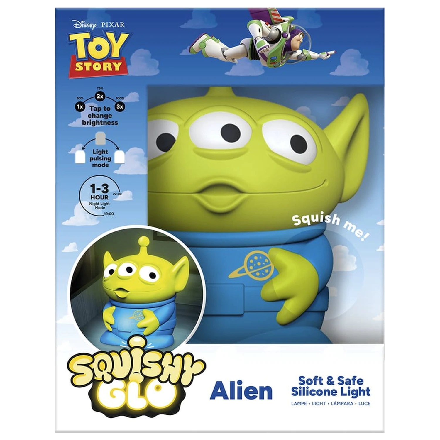 Toy Story SquishyGlo Silikon-Licht Alien wiederaufladbar Produktfoto