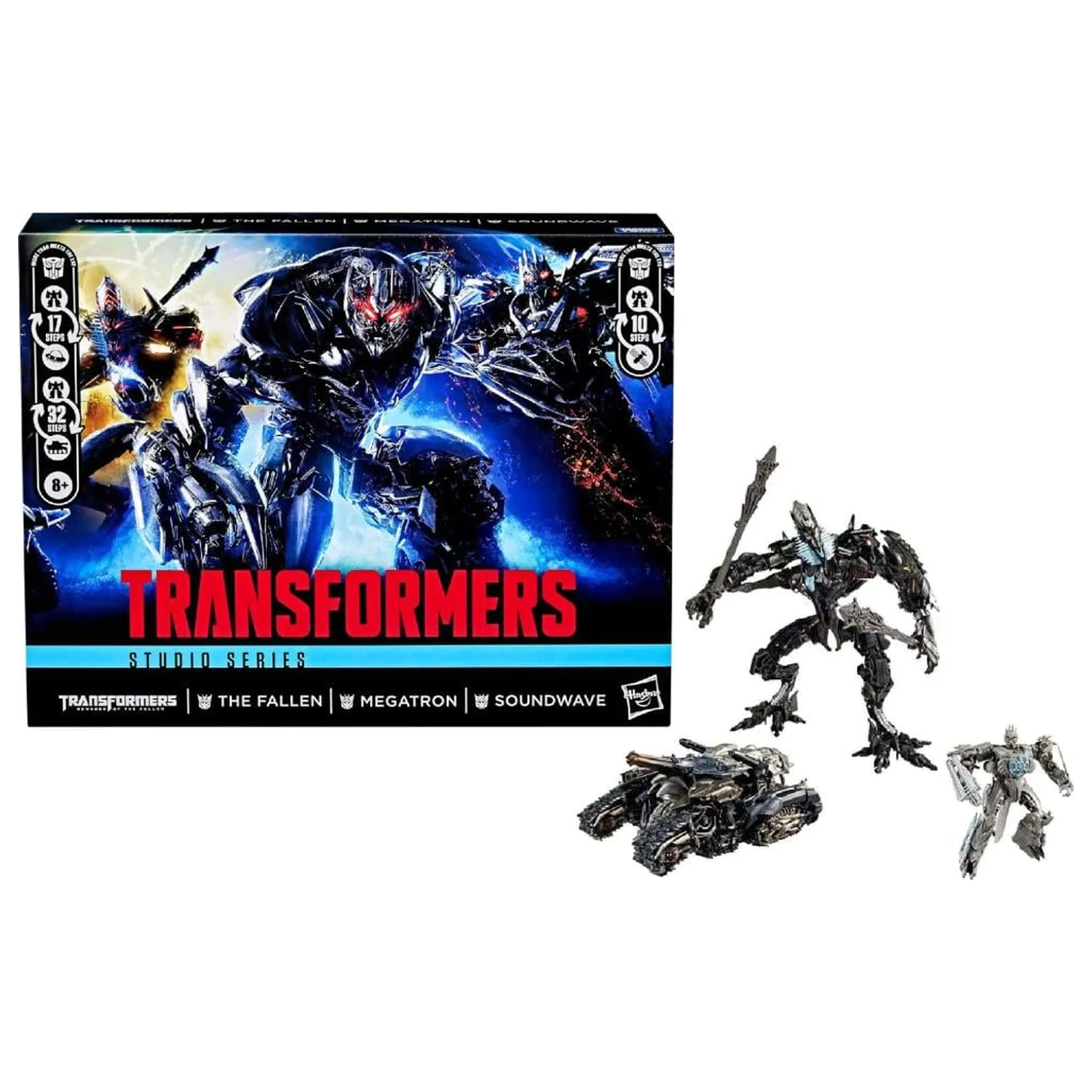 Transformers 2: The Fallen, Megatron & Soundwave 3er-Pack Figuren-Set Produktfoto