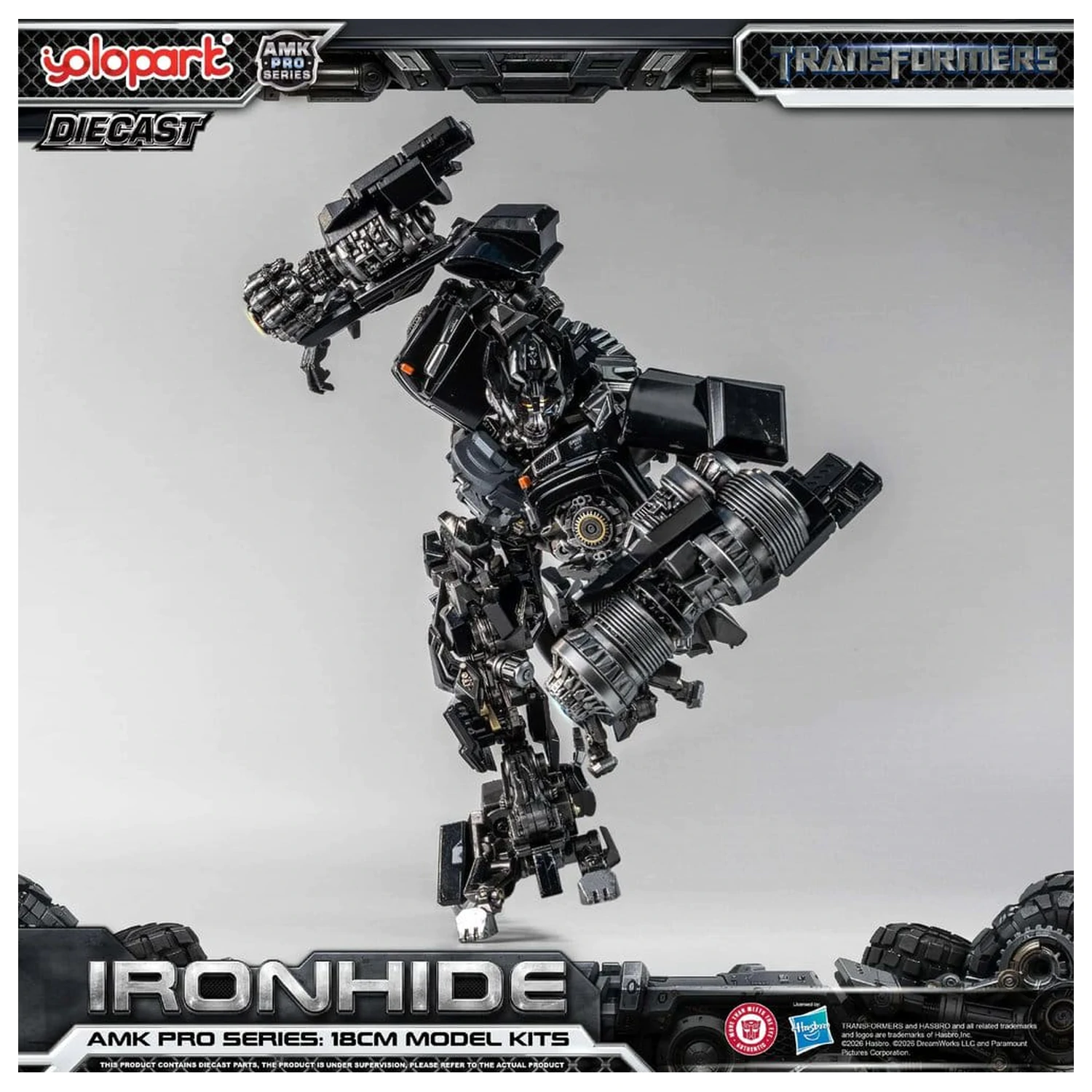Transformers (2007) AMK PRO Series Plastik Modellbausatz Ironhide 18 cm Produktfoto