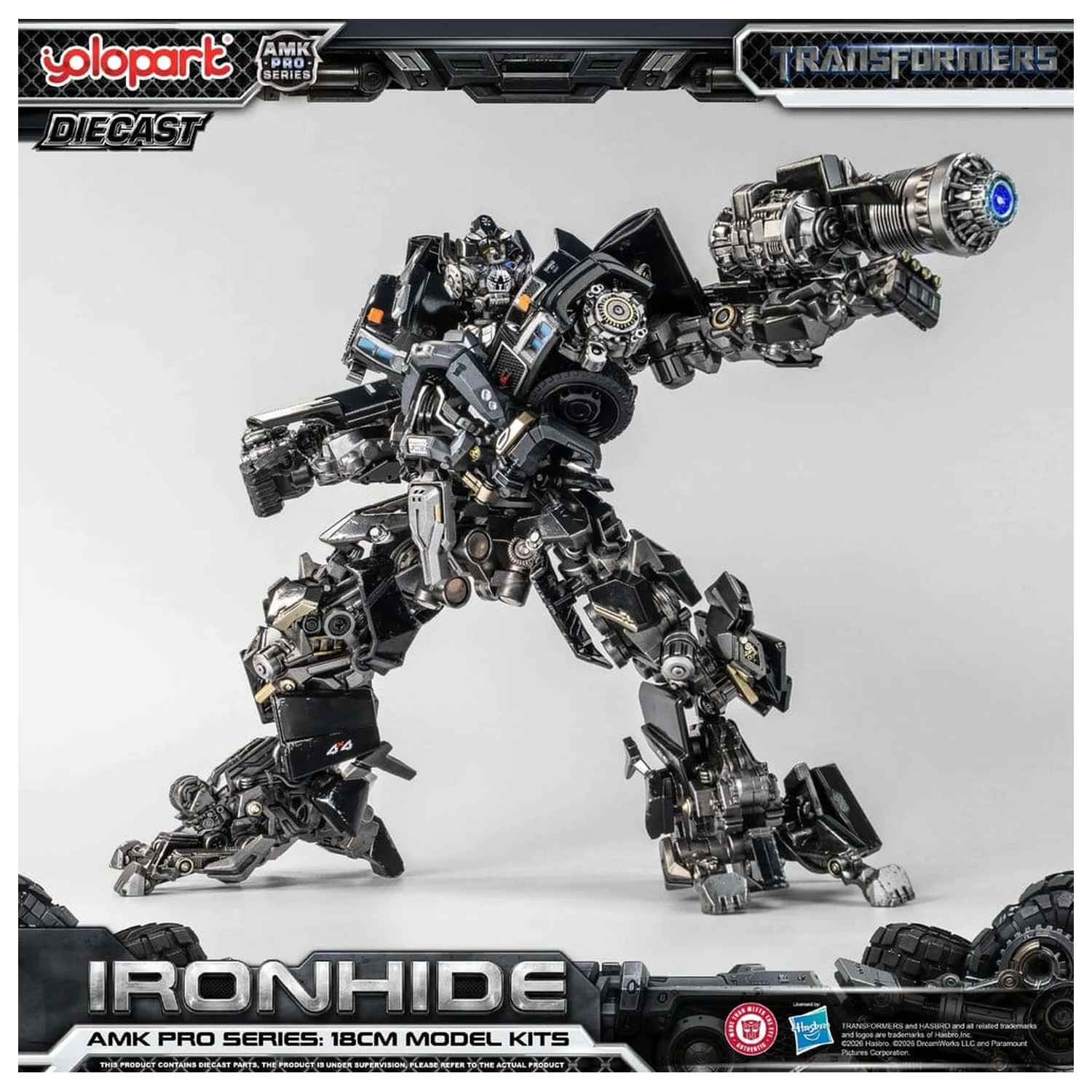 Transformers (2007) AMK PRO Series Plastik Modellbausatz Ironhide 18 cm Produktfoto