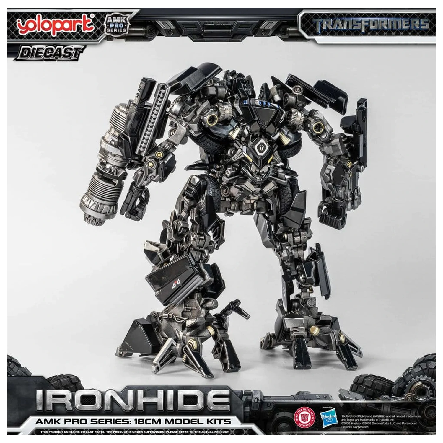 Transformers (2007) AMK PRO Series Plastik Modellbausatz Ironhide 18 cm Produktfoto