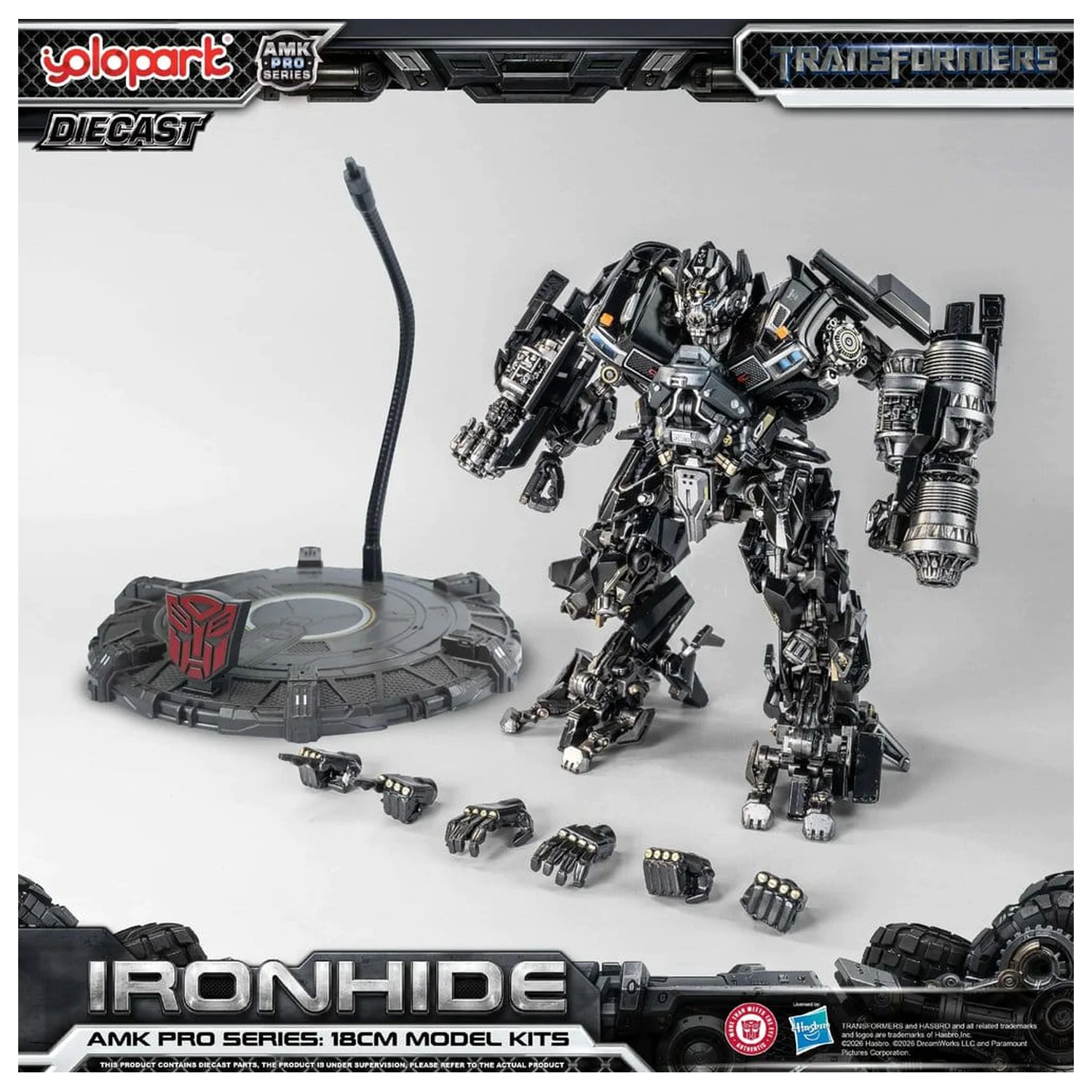 Transformers (2007) AMK PRO Series Plastik Modellbausatz Ironhide 18 cm Produktfoto