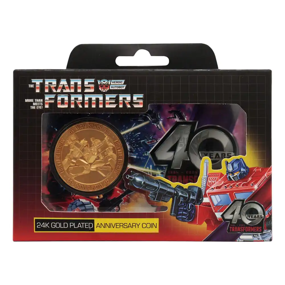 Transformers Sammelmünze 40th Anniversary 24k Gold Plated Edition 4 cm termékfotó