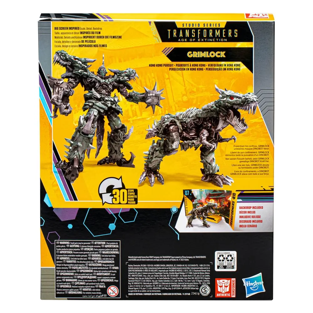 Transformers: Ära des Untergangs Buzzworthy Bumblebee Leader Class Actionfigur 07BB Grimlock 22 cm Produktfoto