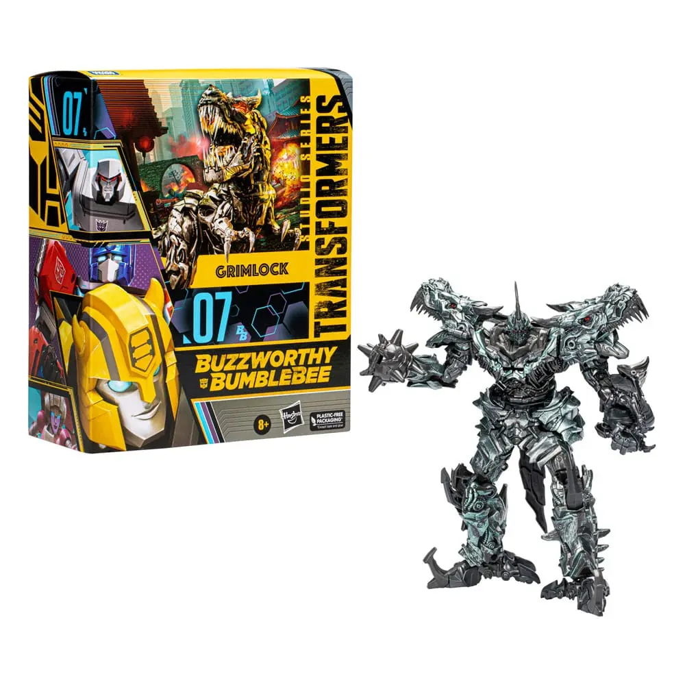Transformers: Ära des Untergangs Buzzworthy Bumblebee Leader Class Actionfigur 07BB Grimlock 22 cm Produktfoto
