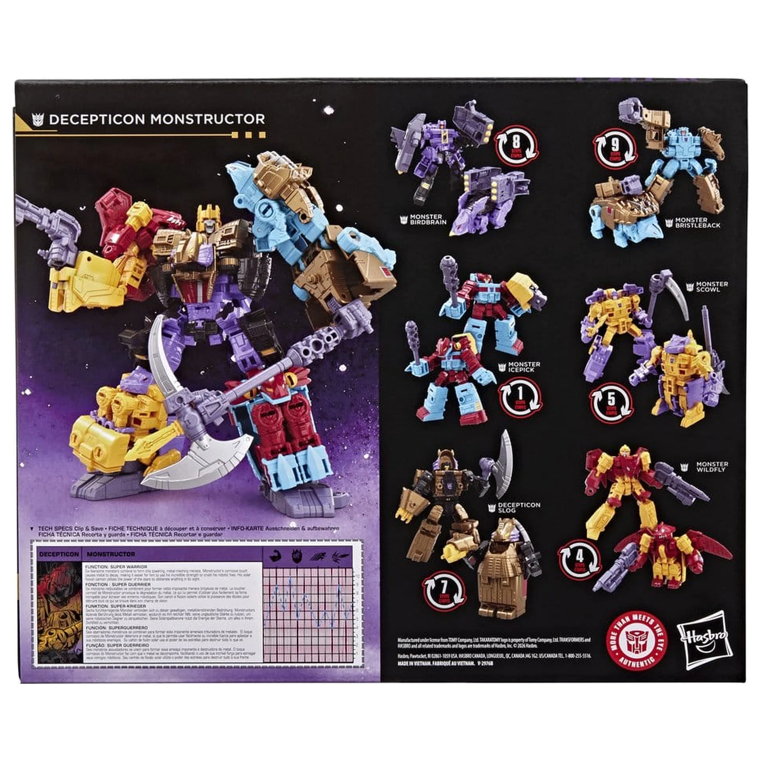 Transformers Age of the Primes Actionfigur Decepticon Monstructor 17 cm Produktfoto