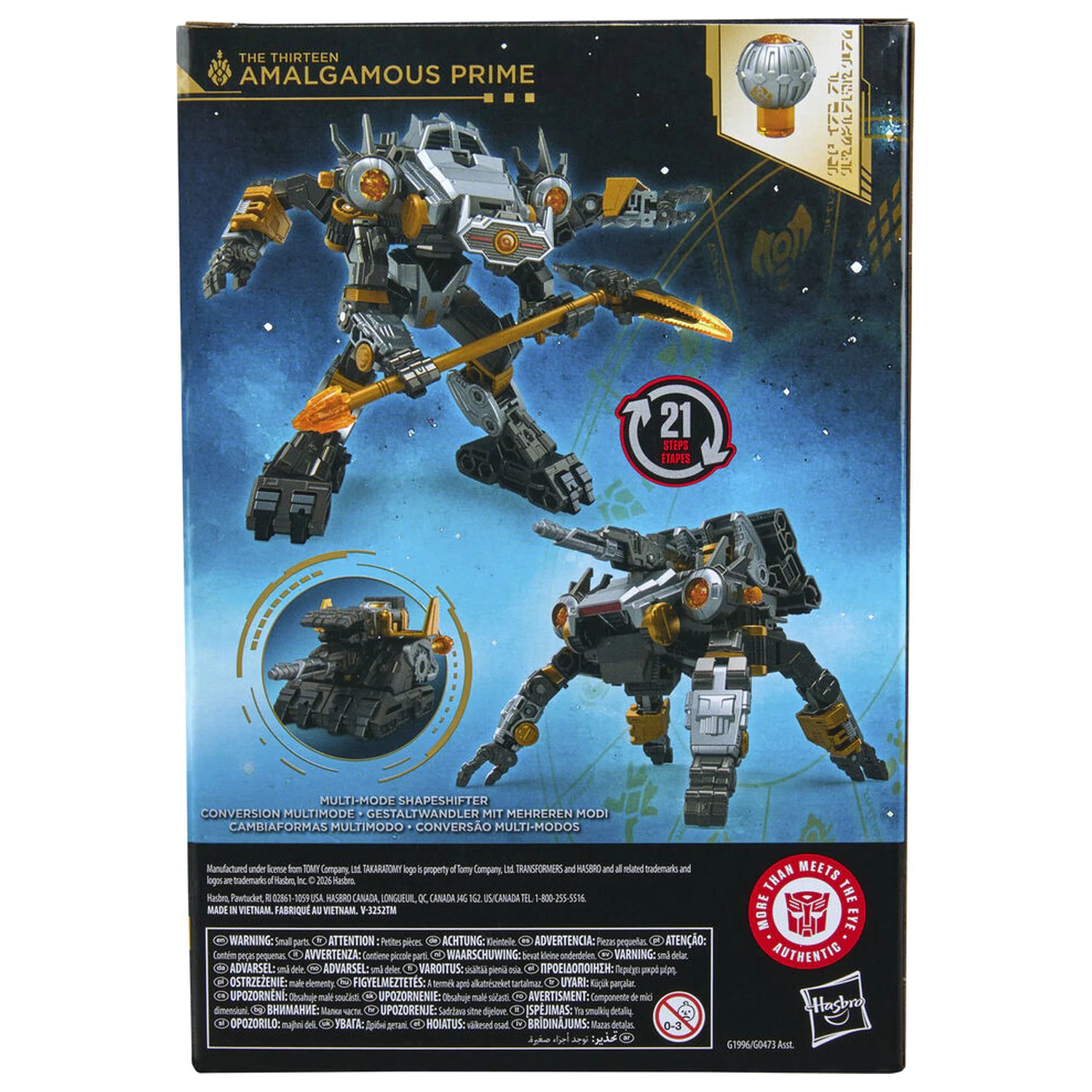 Transformers Age of the Primes Amalgamous Prime The Thirteen Figur 14cm Produktfoto